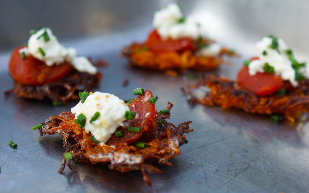 Lunar Culinary Services, Blue Moon Caterers, Prepared Appetizer or Snack, Fried Haystack