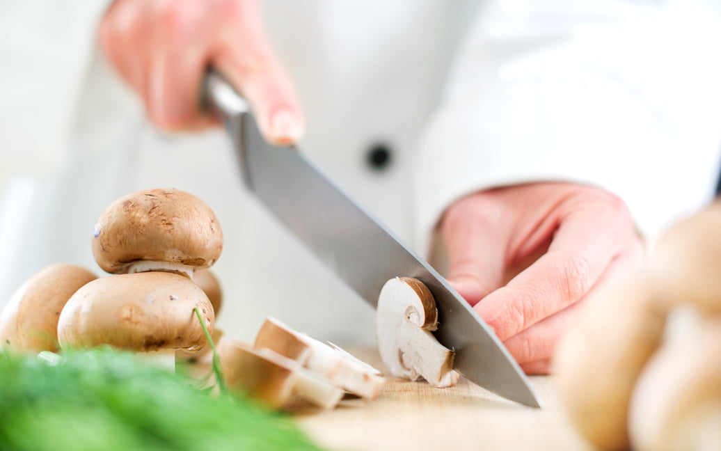 Lunar Culinary Service Food Preparation Mushroom Slicing