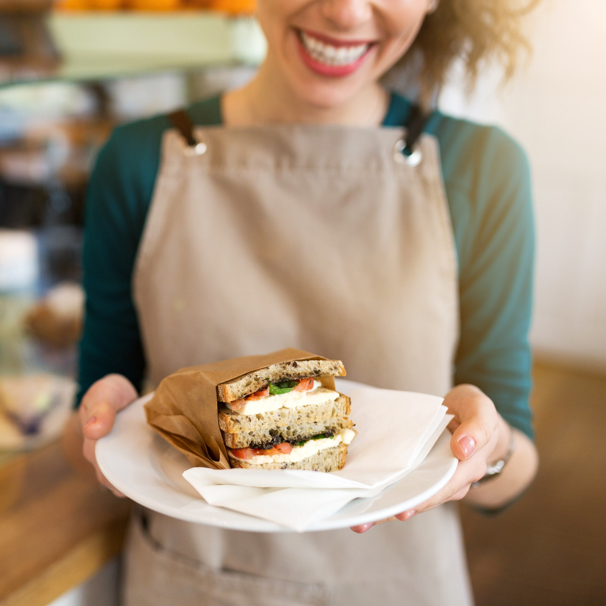 Lunar Culinary Services, Residential Living and Healthcare Facilities, Hospital Cafeteria Caprese Sandwich