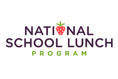 National School Lunch Program Logo, Wide White, Foodservice Standards, Lunar Culinary Services